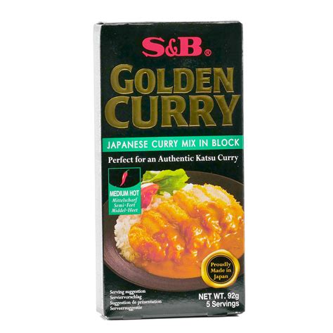 Golden Curry Medium-Hot S&B - Semi-strong Japanese curry cubes - S&B ...