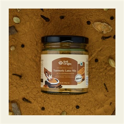 Turmeric Latte Mix With Ashwagandha (Goldern Milk Powder) – Soil Origin