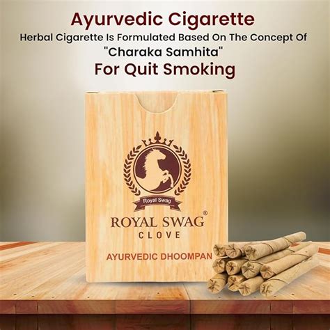 Ayurvedic & Herbal Long Bidi Smoke, (Pack of 10 X 20 Bidi Sticks Per P