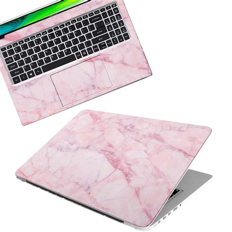 Galaxsia Pink Marble D2 Full Body Vinyl Laptop Skin/Sticker/Cover Upto ...