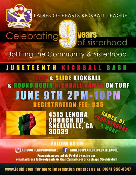 Juneteeth Cup& Hand Kickball Bash , Lenora Park, Snellville, 29 June ...
