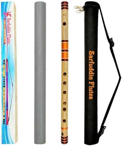 Punam Flutes C Natural Medium Right Hand Bansuri Size 19.5 inches ...