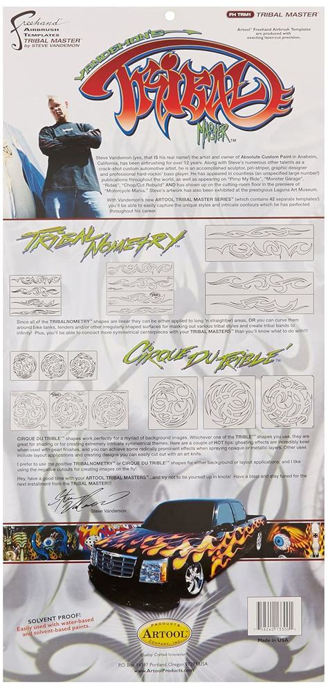 Buy Artool Freehand Airbrush Templates, Tribal Master Set Online at Low ...