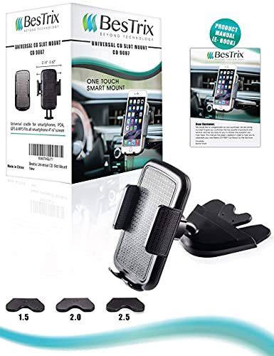 Buy Cell Phone Holder for Car, CD Slot Car Phone Holder, Hands Free Car ...