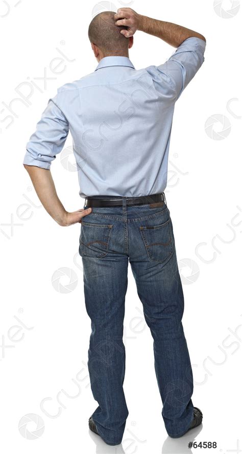 Man Standing Back View 的图像结果