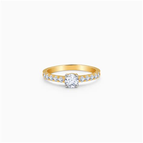 Buy Gold Ceres Solitaire Diamond Ring online | GIVA Jewellery – Heer by ...