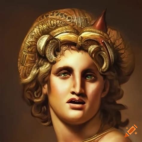 Artwork of alexander the great with the two horns of dhul qarnayn on ...