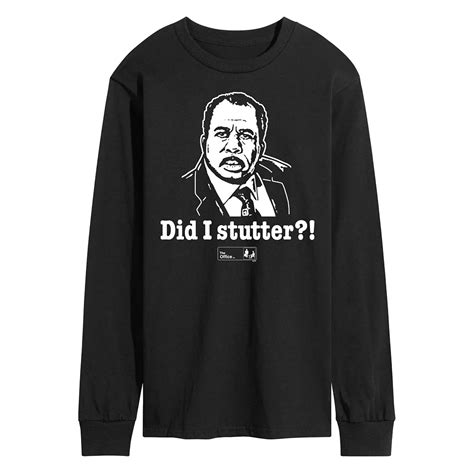 Men's The Office Did I Stutter Long Sleeve Tee