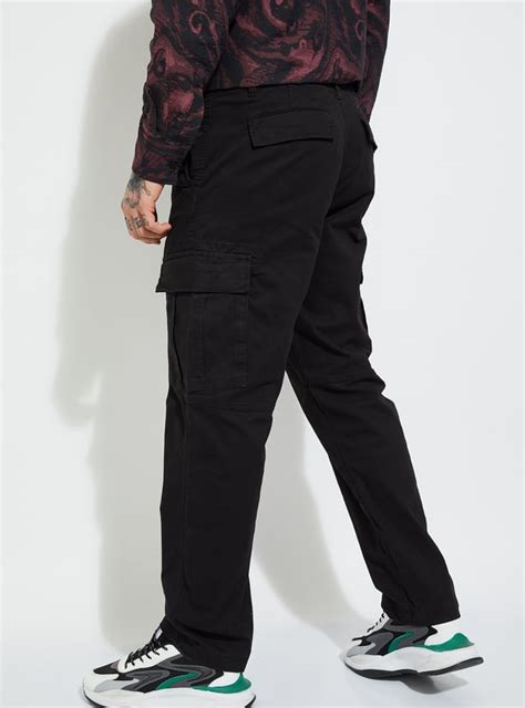 Buy URB_N Men Solid Relaxed Fit Cargo Trousers Online at just Rs. 1299. ...