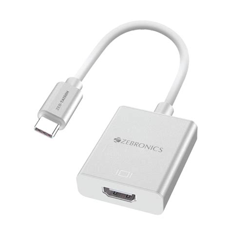 Amazon.in: Buy ZEBRONICS TA150H Type C to HDMI Converter, HDMI 4K, 15cm ...