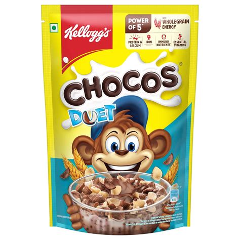 Kellogg's Multigrain Chocos Duet 375g | Source of Calcium, High in ...
