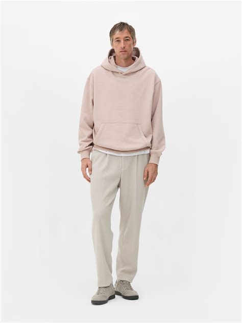 Mens Light Pink Oversized Hoodie | Primark