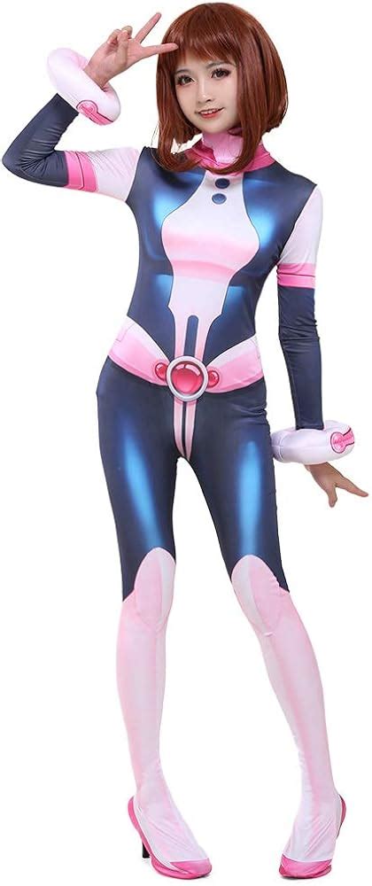 Buy miccostumes Women's Ochako Uraraka Cosplay Costume Hero Suit 3D ...