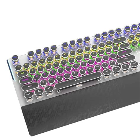 Basaltech Typewriter Style Mechanical Keyboard with Collapsible Wrist ...