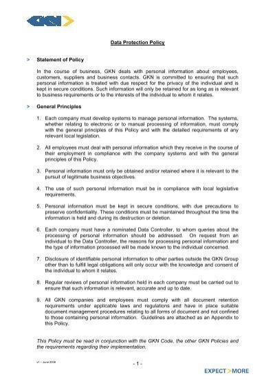 Image result for Data Protection Statement Examples