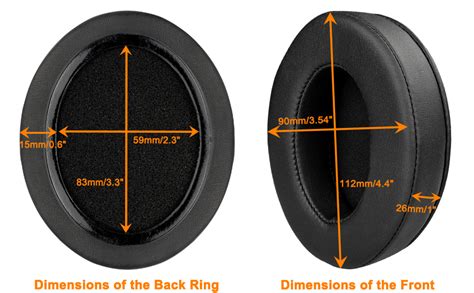 SOULWIT Protein Leather Cushions for Audio-Technica ATH M50X/M40X ...