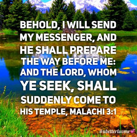 Malachi 3:1 | Bible, Lord, Suddenly