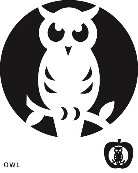 Owl Pumpkin Carving Templates
