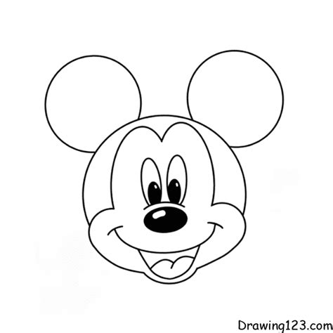 Image result for Mickey Mouse Drawing Tutorial