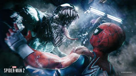 Venom vs Spiderman Wallpaper 4K, Marvel's Spider-Man 2, Venom