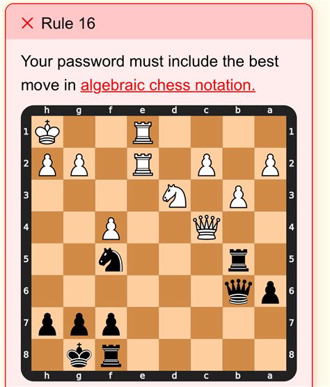 Your password must include the best move in | StudyX