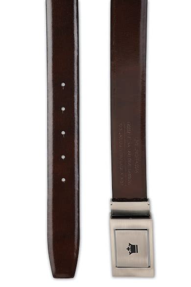 Buy Men Black Solid Leather Formal Belt Online - 670312 | Louis Philippe
