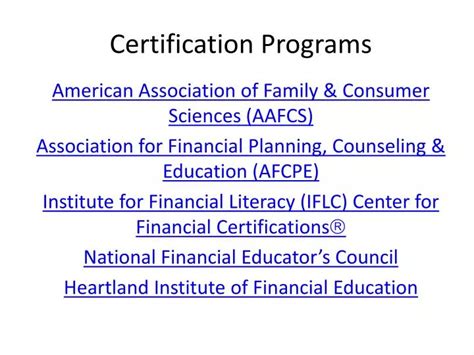 Certification Programs 的图像结果