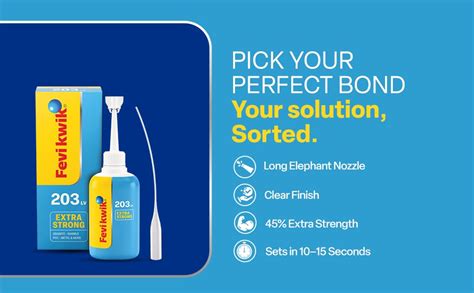 FEVIKWIK 203 Instant Bonding Strong Super Glue – 50g | Low Viscosity ...