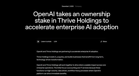 AI"循环交易"新玩法：OpenAI入局私募赛道 亲自下场推动企业用AI_天天基金网