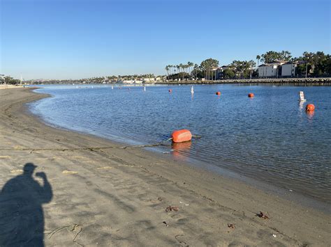 No ice - the water is 59 degrees, air was about 45 degrees with ...