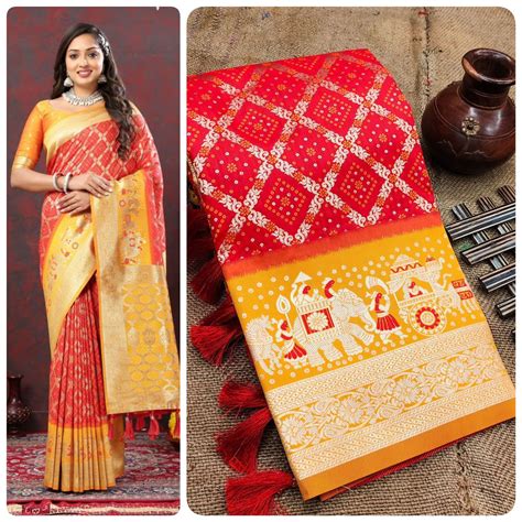 Aab Bandhani Gajanand Soft Lichi Silk Saree Collection