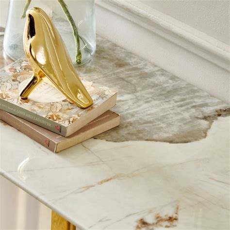 Buy Vogue NXT Faux Marble Top Console Table - White from Home Centre at ...