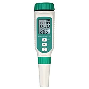 Festnight Salt Gauge, Smart Sensor Salinity Meter Handheld ATC ...
