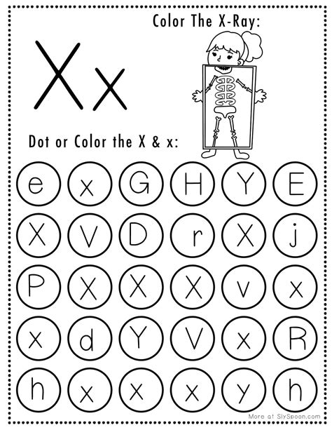 Free Printable Letter X Worksheets! - Sly Spoon