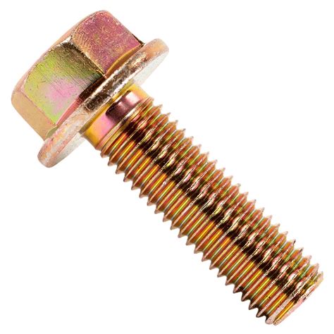 3/4"-10 x 2-1/2" Conquest Grade 8 Non-Serrated Flange Bolt - Zinc Yell ...