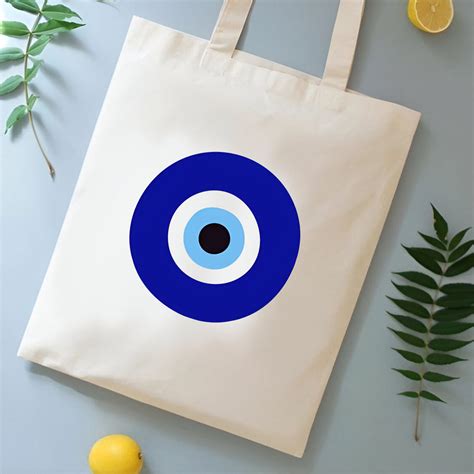 Evil Eye Printed Tote Bag – S A A B O O