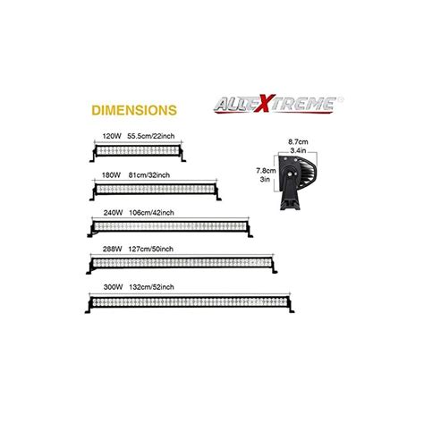 Allextreme EX104F1104 LED Fog Light Bar Off Road Driving Flood Spot ...