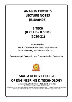 Electronic Devices & Circuits Q April 2019 - Electronic devices and ...