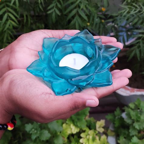 Blue Lotus Candle Holder – Shaahi Decor