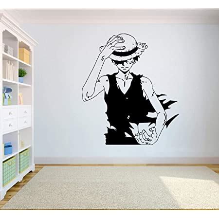 ISEE360®One Piece Wall Vinyl Decal Top Anime Wall Art Monkey D. Luffy ...