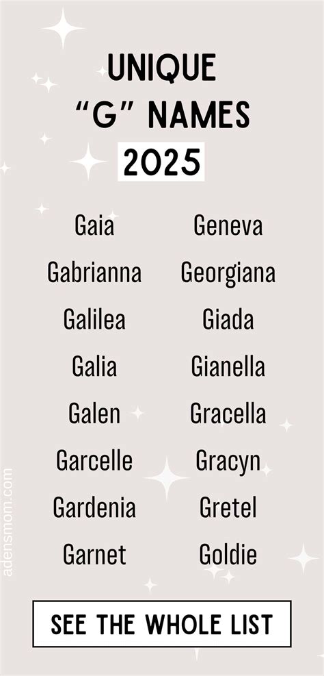 50 Genuinely Great Girl Names that Start with G [2026]