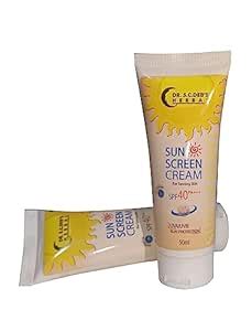 SUN SCREEN CREAM SPF40PA+++ By Dr S C Deb Pack of Two 50Ml : Amazon.in ...