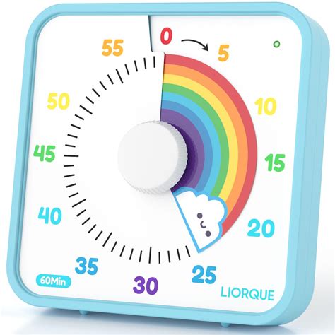 Amazon.com: LIORQUE 60 Minute Visual Timer for Kids and Adults, Non ...