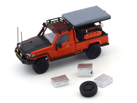 Toyota Land Cruiser LC79 Pickup orange 1:64 Autobots Model diecast ...