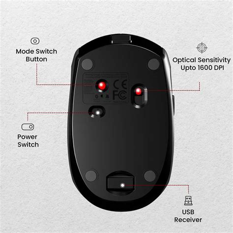 Portronics Toad III Wireless Mouse with Bluetooth & 2.4 GHz Dual ...