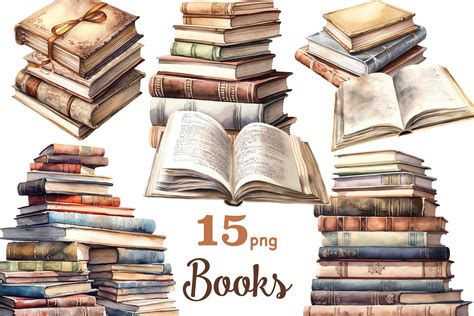 Stack Of Books Clipart 75+ Cute Books Cliparts (2023) MasterBundles