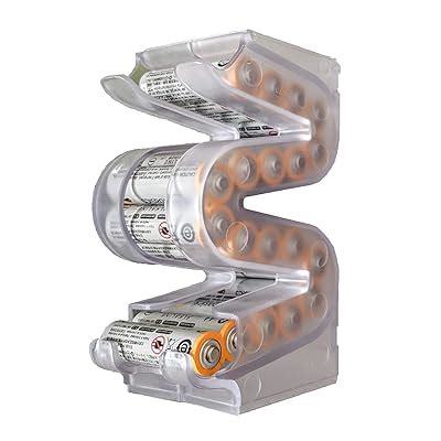 Buy Battery Ladder AA Battery Organizer, Wall Mountable or Stack ...