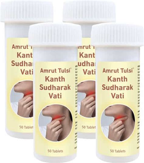 Buy AMRUT TULSI KANTH SUDHARAK VATI (50 CAPSULES - PACK OF 4) Online ...