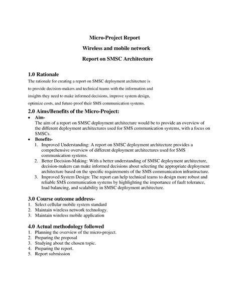 WMN Report Final - Micro-Project Report Wireless and mobile network ...
