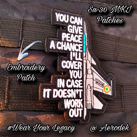 Sukhoi Su30 Peace Patch – AERODEK STORE
